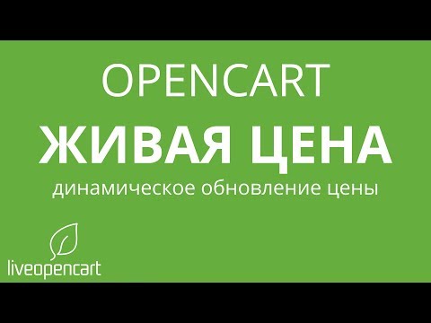 Видео: OpenCart: Живая цена - динамическое обновление цены