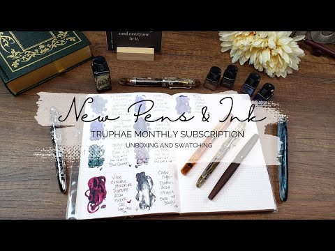 Видео: Распаковка ручек и чернил | Подписка на Truphae, ручки Benu и Asvine + образцы и первые впечатления