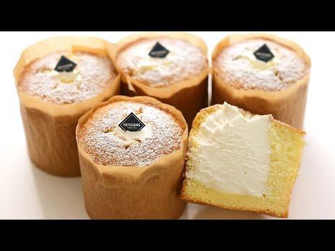 Видео: Как приготовить самый популярный мини-торт с кремом в Starbucks в Корее / Cream Castella