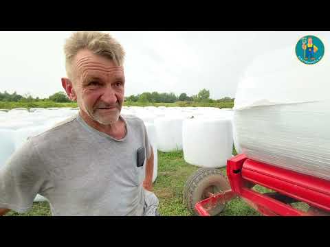 Видео: Агрострейч-пленка из Турции, тест на натяжение, клиент с 7летним опытом тестирует нашу пленку!