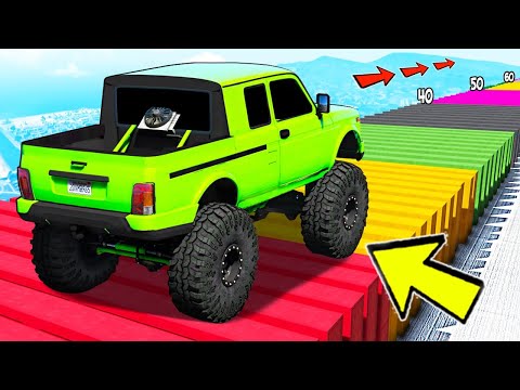 Видео: КАК ДАЛЕКО ПО КОЧКАМ ПРОЕДЕТ ОГРОМНЫЙ РУССКИЙ БИГФУТ В ГТА 5! РУССКИЕ ДОРОГИ В GTA ONLINE!