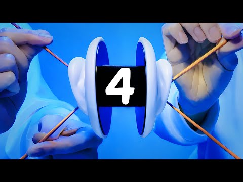 Видео: 【ASMR】4 ушные раковины для чистки ушей одновременно【1час】