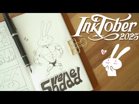 Видео: Тур по скетчбукам Inktober 2025