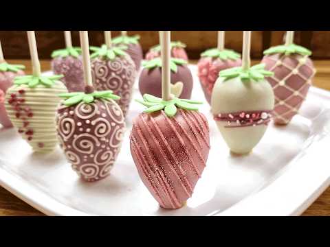 Видео: Кейк-попсы с клубникой внутри🍓Простой и легкий рецепт кейк-попсов