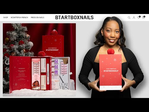 Видео: Пробуем рождественскую коробку BTArtboxNails 2025