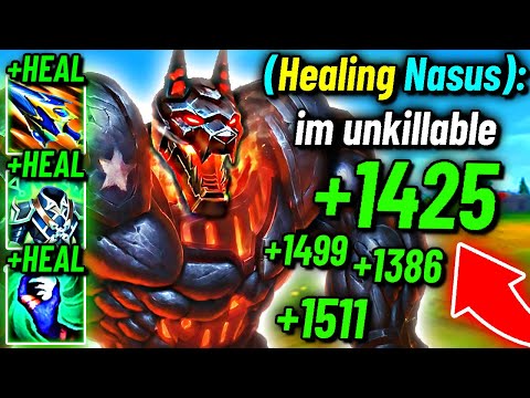 Видео: ХИЛИНГ НАСУС — это МАШИНА 1 на 5 (1500 ед. ЛЕЧЕНИЯ с Q)