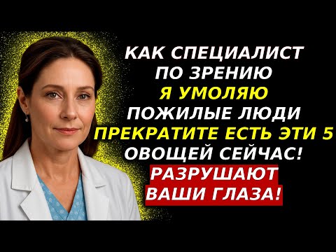 Видео: Пожилые люди, я УМОЛЯЮ вас ПРЕКРАТИТЬ есть эти 5 овощей, которые разрушают ваши глаза!