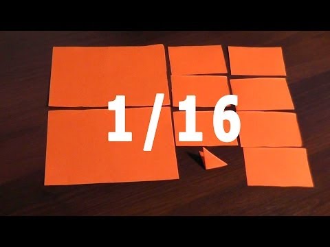 Видео: Как сделать модуль 1/16-ая для модульного оригами для начинающих