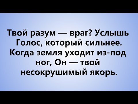 Видео: Когда разум стал врагом, я был на краю. Но один Голос изменил всё и дал мне покой.