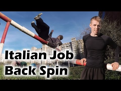 Видео: Как научиться Italian Job Back Spin за одну тренировку (Italian Job Back Spin Tutorial)