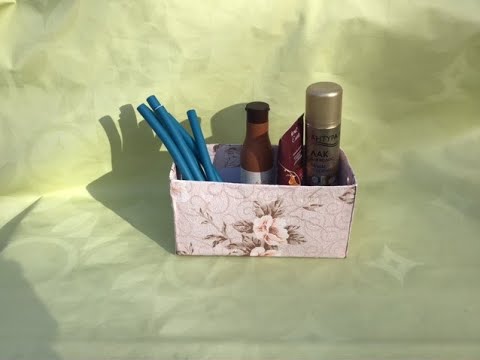 Видео: Как быстро обклеить коробку обоями  ? Какое применение ей найти ?