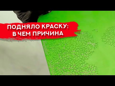 Видео: ВЗДУЛАСЬ КРАСКА | Причины, как устранить дефект
