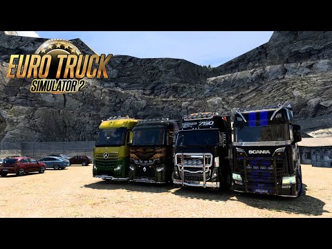 Видео: Возим пассажиров по стандартной карте в Euro Truck Simulator 2 v1.51 на автобусах Scania