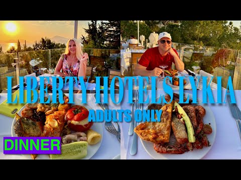 Видео: LIBERTY HOTELS LYKIA Adults Only 🇹🇷 / DINNER / УЖИН /🍓🍉🍗🍕🥩🍤🍦🍨🥂