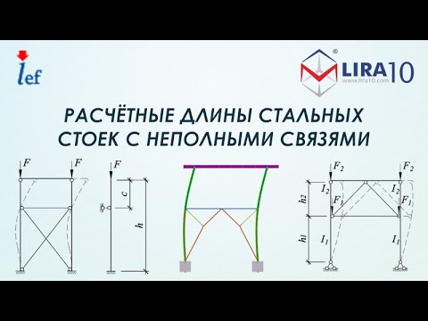 Видео: LIRA 10 | Расчётные длины стальных стоек с неполными связями