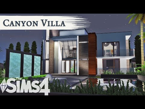 Видео: Роскошная и уединённая Каньон Вилла | Без СС | The Sims 4 StopMotion