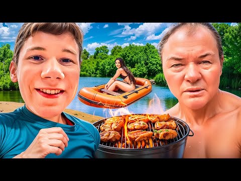 Видео: ОТДЫХ НА ПРИРОДЕ | МИСТЕР БИЗНЕС и ДЕД НА ПЛЯЖЕ😂