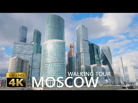 Видео: Москва - Летняя прогулка - 1 часть - 4К 60fps🎧Ambient Sounds