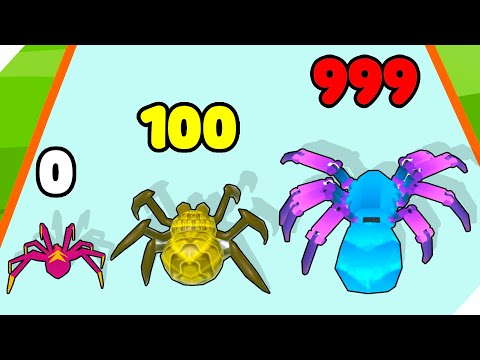 Видео: ЭВОЛЮЦИЯ ПАУКА! Spider Evolution Runner