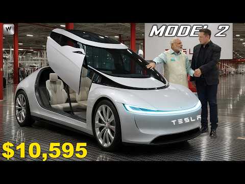 Видео: Илон Маск анонсирует шокирующую Tesla Model 2 2026 года: что никогда не было раскрыто?