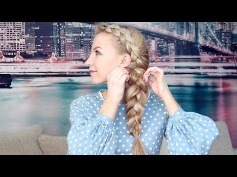 Видео: Плетение косы на бок от Estonianna - All Things Hair