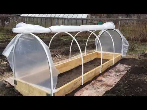 Видео: Парник, теплица, 4м  на 1м  за 3000 руб  не дорогой, бюджетный,  простой, качественный, долговечный