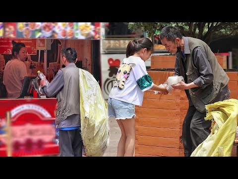 Видео: Старик-мусорщик отправятся в магазин за водой, что все будут делать?(Социальный эксперимент）