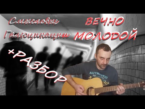 Видео: Вечно молодой - Смысловые Галлюцинации/ Кавер/РАЗБОР