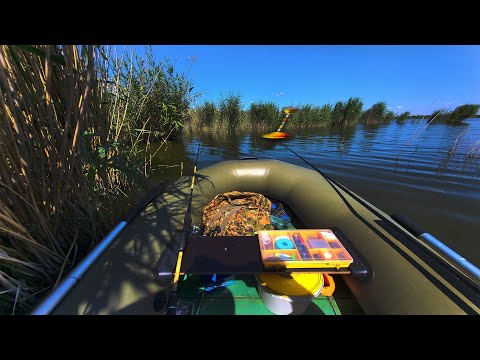 Видео: Рыбалка на ПОПЛАВОК с лодки на Маховую удочку