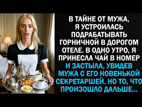 Видео: "Втайне от мужа, я начала подрабатывать горничной в шикарном отеле. В одно утро, я принесла…"