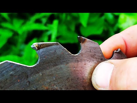 Видео: Как сделать красивый нож из старого диска! Когда результат реально порадовал!
