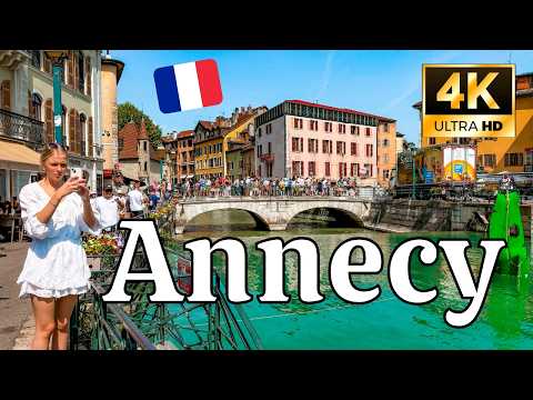 Видео: ПЕШЕХОДНАЯ ЭКСКУРСИЯ ПО АНСИ, ФРАНЦИЯ 🇫🇷 | Альпийская Венеция в 4K 🏞️