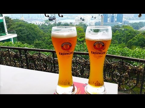 Видео: Бесплатный Сингапур. Гора Фабер, начало канатной дороги на Сентозу. Mount Faber Park.