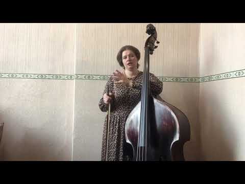 Видео: Контрабас от А до Я. Урок 16.  Открытая струна  "ми".
