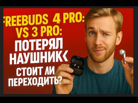 Видео: FreeBuds 4 Pro vs 3 Pro: Потерял наушник — стоит ли переходить?