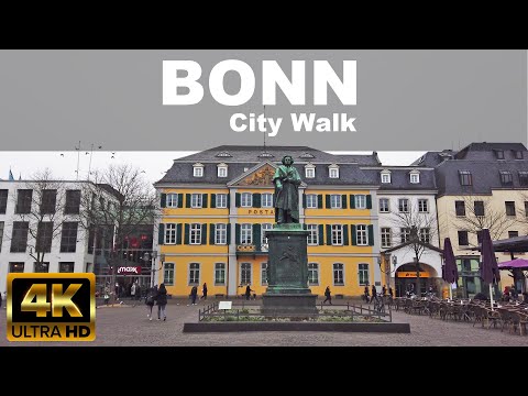 Видео: БОНН / ГЕРМАНИЯ / ЦЕНТР ГОРОДА / 4K UHD / УЛИЦА ГЕРМАНИИ