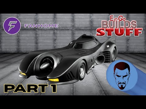 Видео: Комплект Fanhome Batman 1989 Batmobile (часть 1): EmGo Builds Stuff