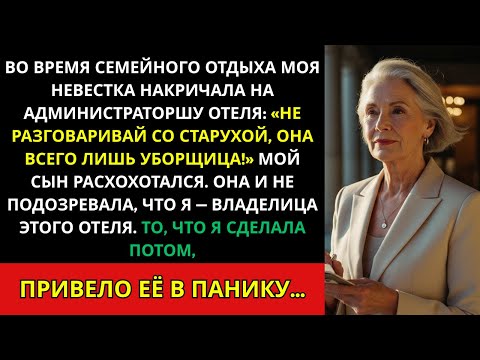 Видео: «Не разговаривайте со старухой. Она всего лишь уборщица», — крикнула моя невестка администратору