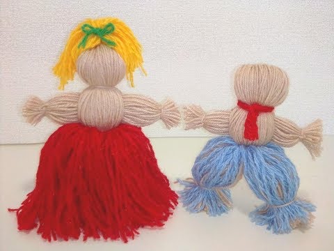 Видео: Кукла из ниток / rope doll
