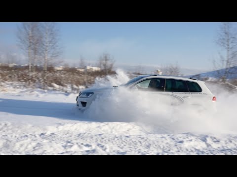 Видео: Тест драйв Volkswagen Touareg 3.6 249 л.с. / Испытание в снегу / Туарег на бездорожье