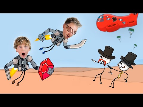 Видео: Проникли на чужой дирижабль ! Злодей Генри Стикмин проходит свою миссию