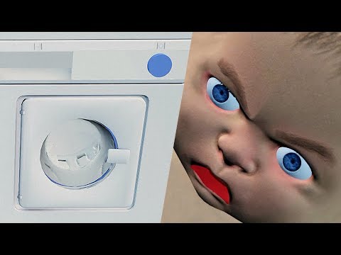 Видео: Mother Simulator - МАТЬ УМЕЕТ СТИРАТЬ [#4] - Игра - Прохождение