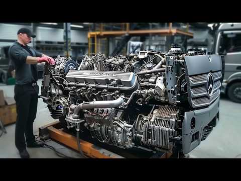 Видео: Мужчина Собрал ДВИГАТЕЛЬ ГРУЗОВИКА Mercedes | От Начала до Конца от @trucks_channel_razborgruz