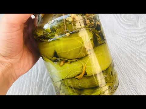 Видео: САМЫЙ ЛЕГКИЙ СПОСОБ за 5 минут. Маринованные листья винограда 2 способа