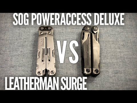 Видео: Сравнение Leatherman Surge и SOG Poweraccess Deluxe