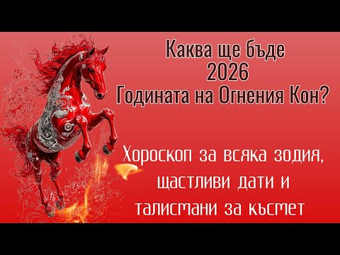 Видео: 2026 Годината на Огнения Кон - Хороскоп за Всяка Зодия | Как Късмета да Бъде с Нас?