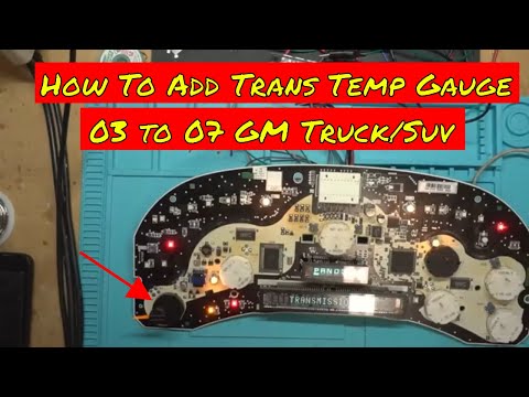 Видео: Добавление указателя температуры трансмиссии на приборную панель GM 2003-2007 гг.