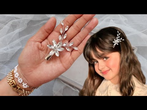 Видео: Сделай роскошную заколку для волос! 💎✨ Пошаговый DIY с кристаллами и проволокой