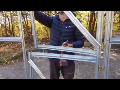 Видео: Сборка каркаса теплицы из оцинкованного омега-профиля. Инструкция сборки теплиц "Омега"