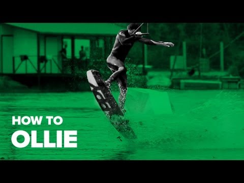 Видео: Как сделать ollie на вейке (How to Ollie on wakeboard)